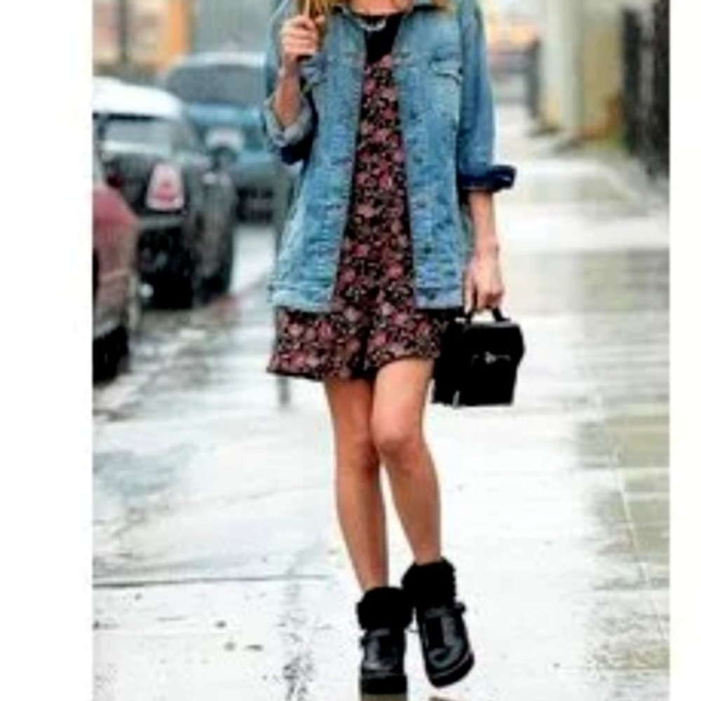 NIB Coach Black Rain Urban Hiker Ankle Boot